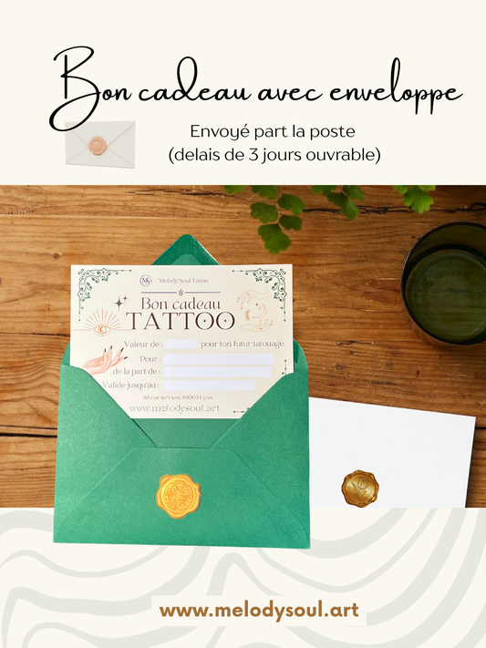 Bon Cadeau Tatouage Enveloppe